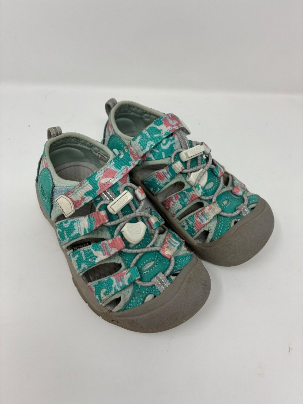 KEEN Newport H2 Kids Sandals Size 11 Turquoise Floral Water Hiking Shoes